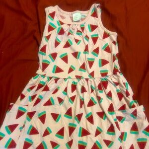 Hanna Anderson playground dress 6/7 in GUC with watermelon design